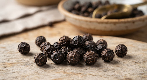 Idukki black peppercorns